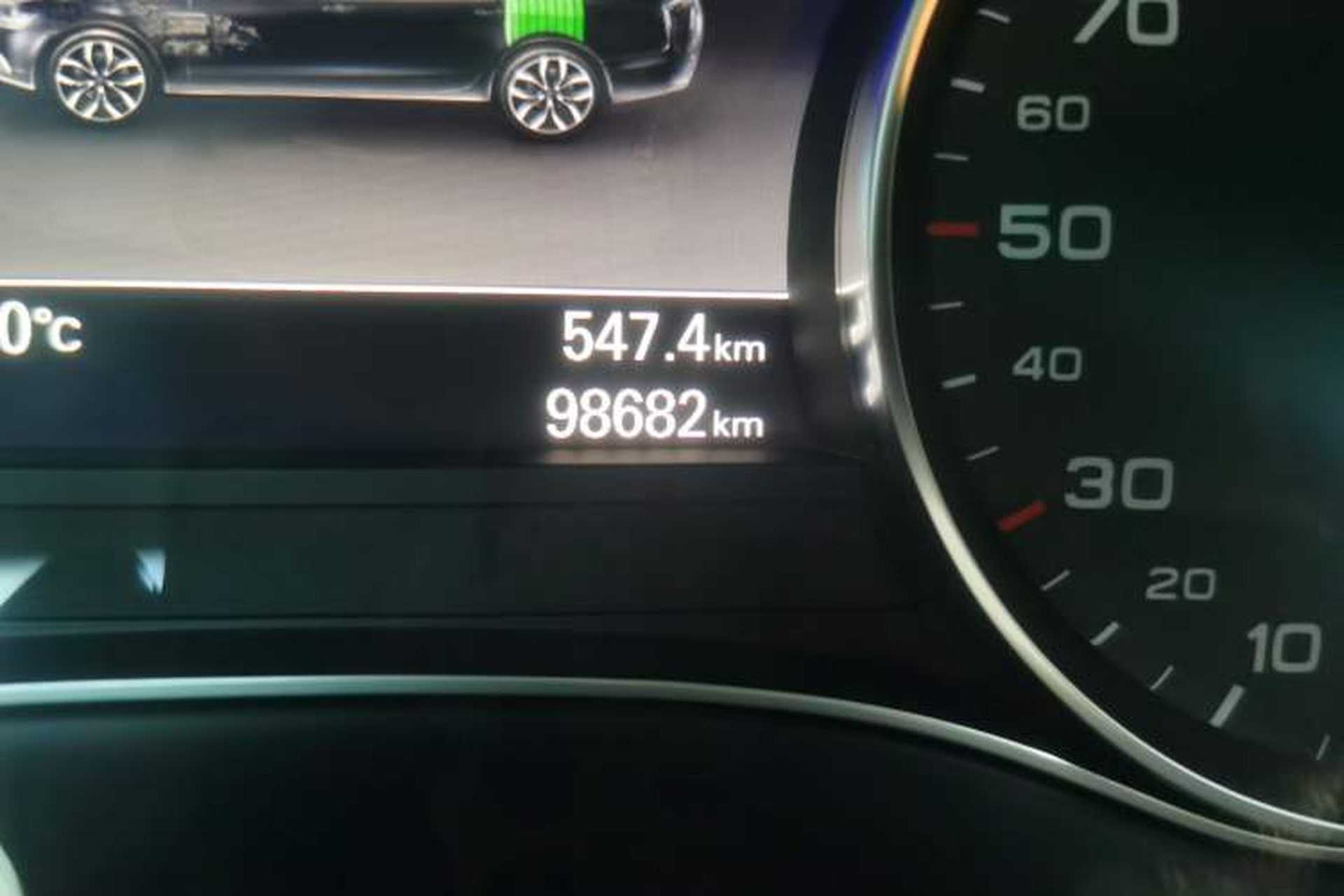 Used Audi A6L New Energy 2018 40 e-tron Odometer Close Up