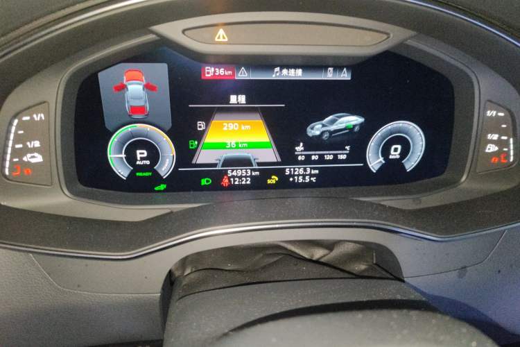 Used Audi A6L New Energy 2020 55 TFSI e quattro Odometer Close Up