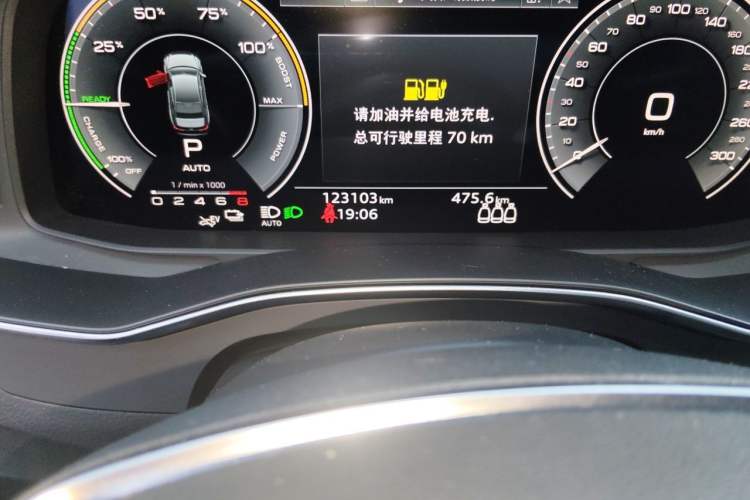 Used Audi A6L New Energy 2020 55 TFSI e quattro Odometer Close Up