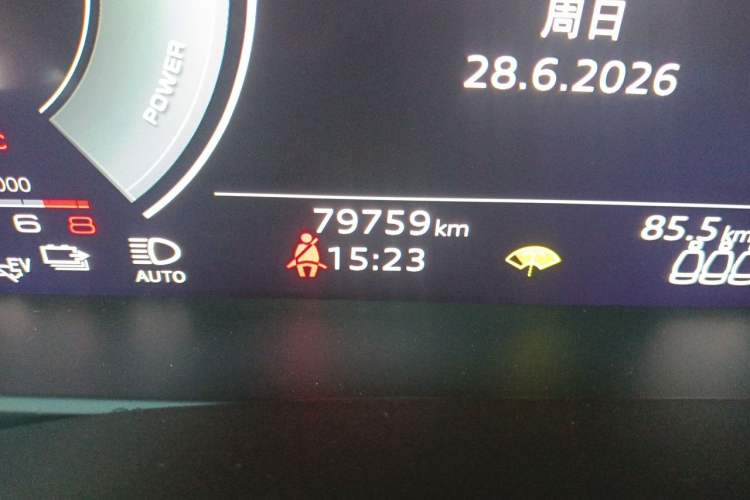 Used Audi A6L New Energy 2020 55 TFSI e quattro Odometer Close Up