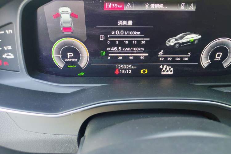 Used Audi A6L New Energy 2020 55 TFSI e quattro Odometer Close Up
