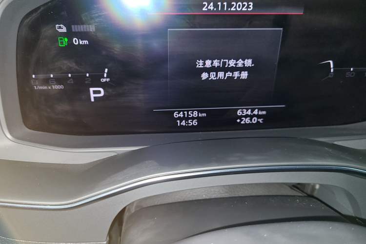 Used Audi A6L New Energy 2020 55 TFSI e quattro Odometer Close Up