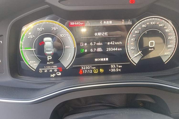 Used Audi A6L New Energy 2022 55 TFSI e quattro Instrument Cluster