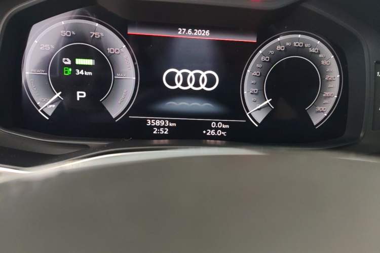 Used Audi A6L New Energy 2022 55 TFSI e quattro Odometer Close Up
