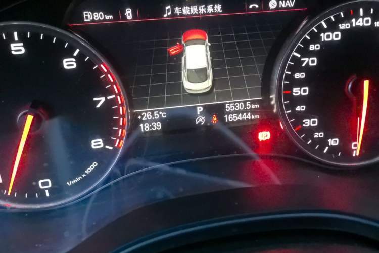 Used Audi A7 2012 3.0TFSI quattro Comfort Edition Odometer Close Up