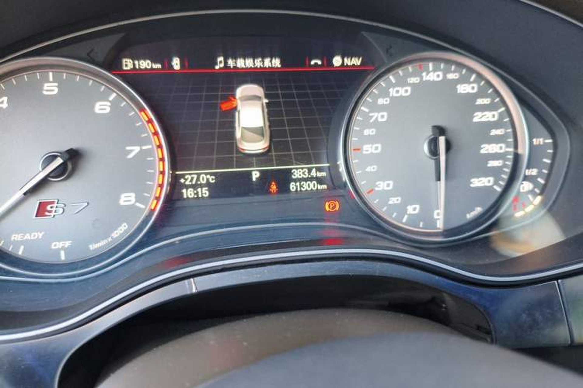 Used Audi A7 2012 2.8FSI quattro Ambition model Odometer Close Up
