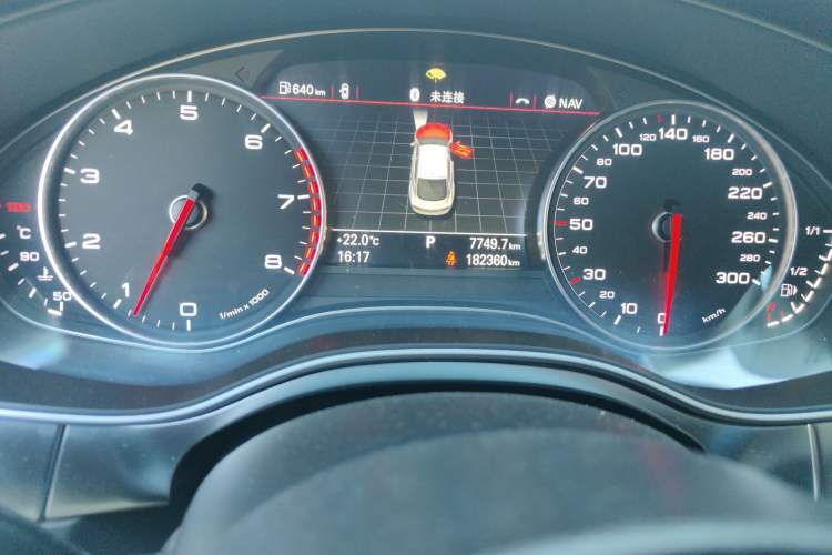 Used Audi A7 2012 3.0TFSI quattro Comfort Edition Odometer Close Up