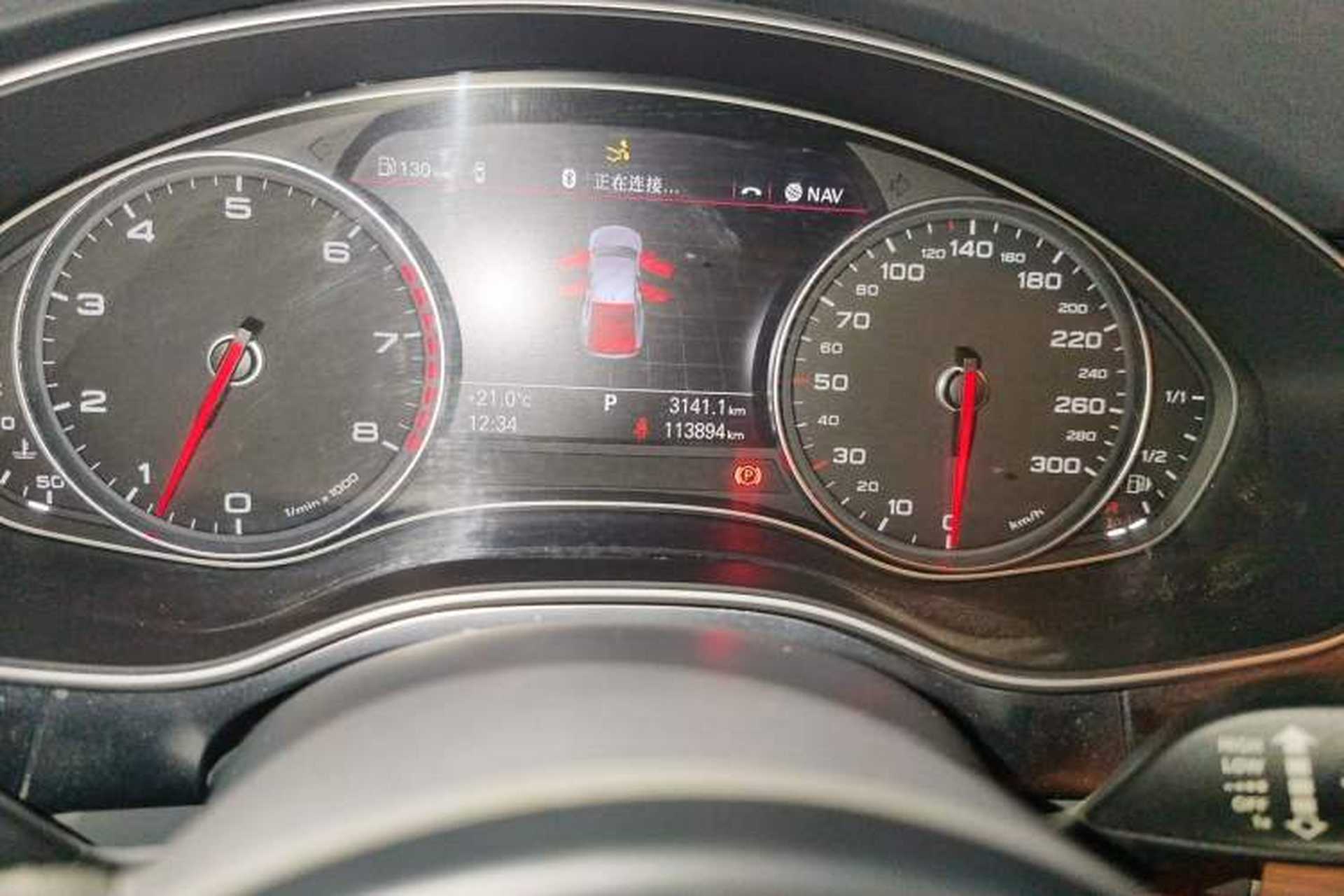 Used Audi A7 2012 3.0TFSI quattro Comfort Edition Odometer Close Up