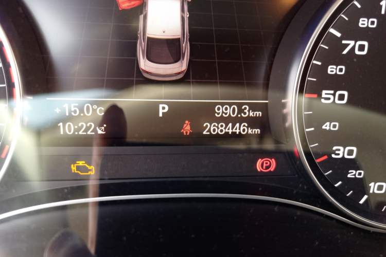 Used Audi A7 2016 50 TFSI quattro Comfort Model Odometer Close Up