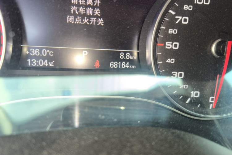 Used Audi A7 2017 50 TFSI quattro Comfort Model Odometer Close Up