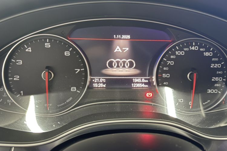 Used Audi A7 2018 40 TFSI quattro Technology Edition Odometer Close Up