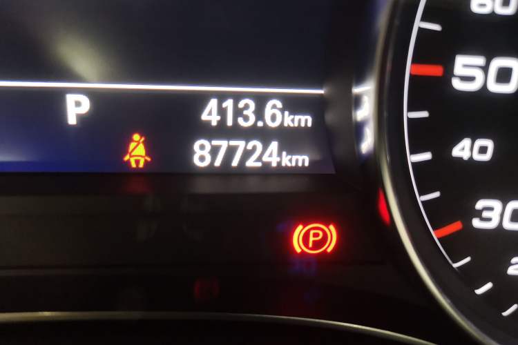 Used Audi A7 2018 40 TFSI Ambition Edition Odometer Close Up