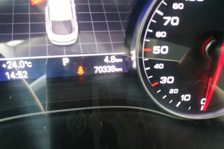 Used Audi A7 2018 40 TFSI Ambition Edition Odometer Close Up