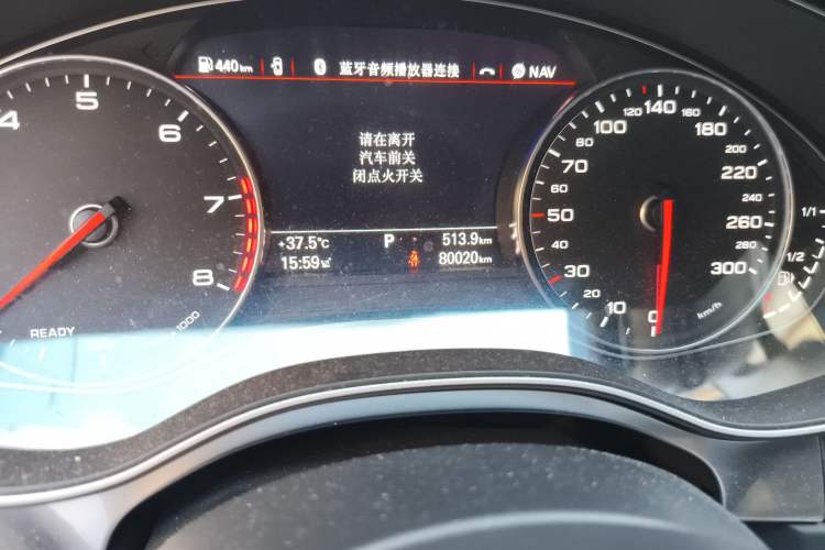 Used Audi A7 2018 40 TFSI Ambition Edition Odometer Close Up
