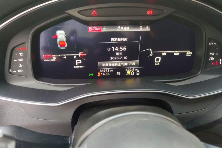 Used Audi A7 2019 55 TFSI quattro Dynamic Edition Odometer Close Up