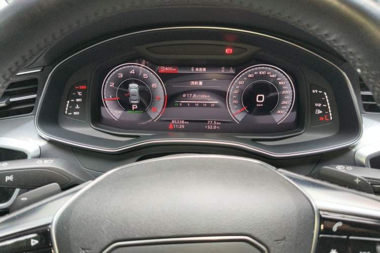 Used Audi A7 2020 45 TFSI Prestige Edition Odometer Close Up