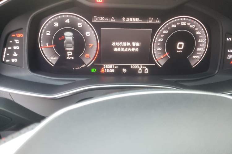 Used Audi A7 2020 45 TFSI Prestige Edition Odometer Close Up