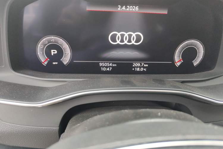 Used Audi A7 2020 45 TFSI Prestige Edition Odometer Close Up