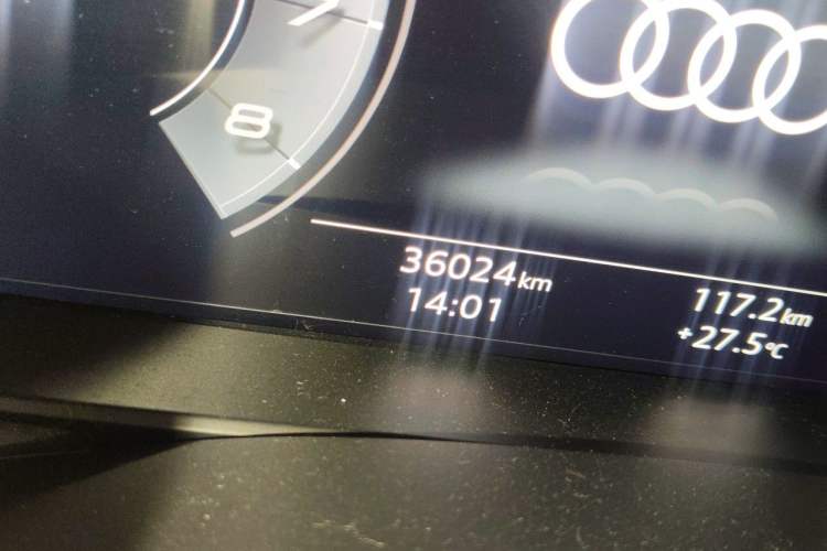 Used Audi A7 2020 45 TFSI Prestige Edition Odometer Close Up