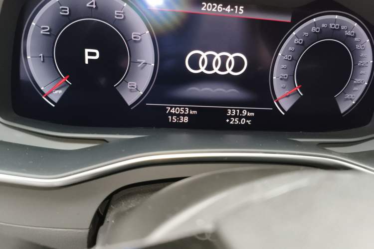 Used Audi A7 2020 40 TFSI Luxury Model Odometer Close Up
