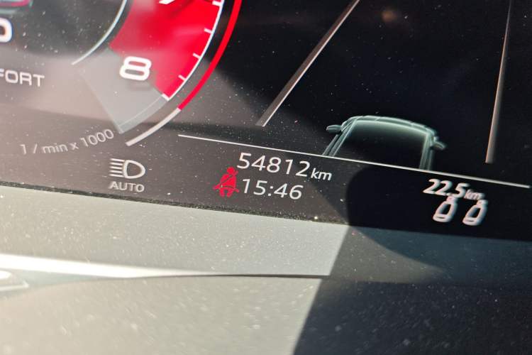 Used Audi A7 2021 45 TFSI Prestige Edition Odometer Close Up