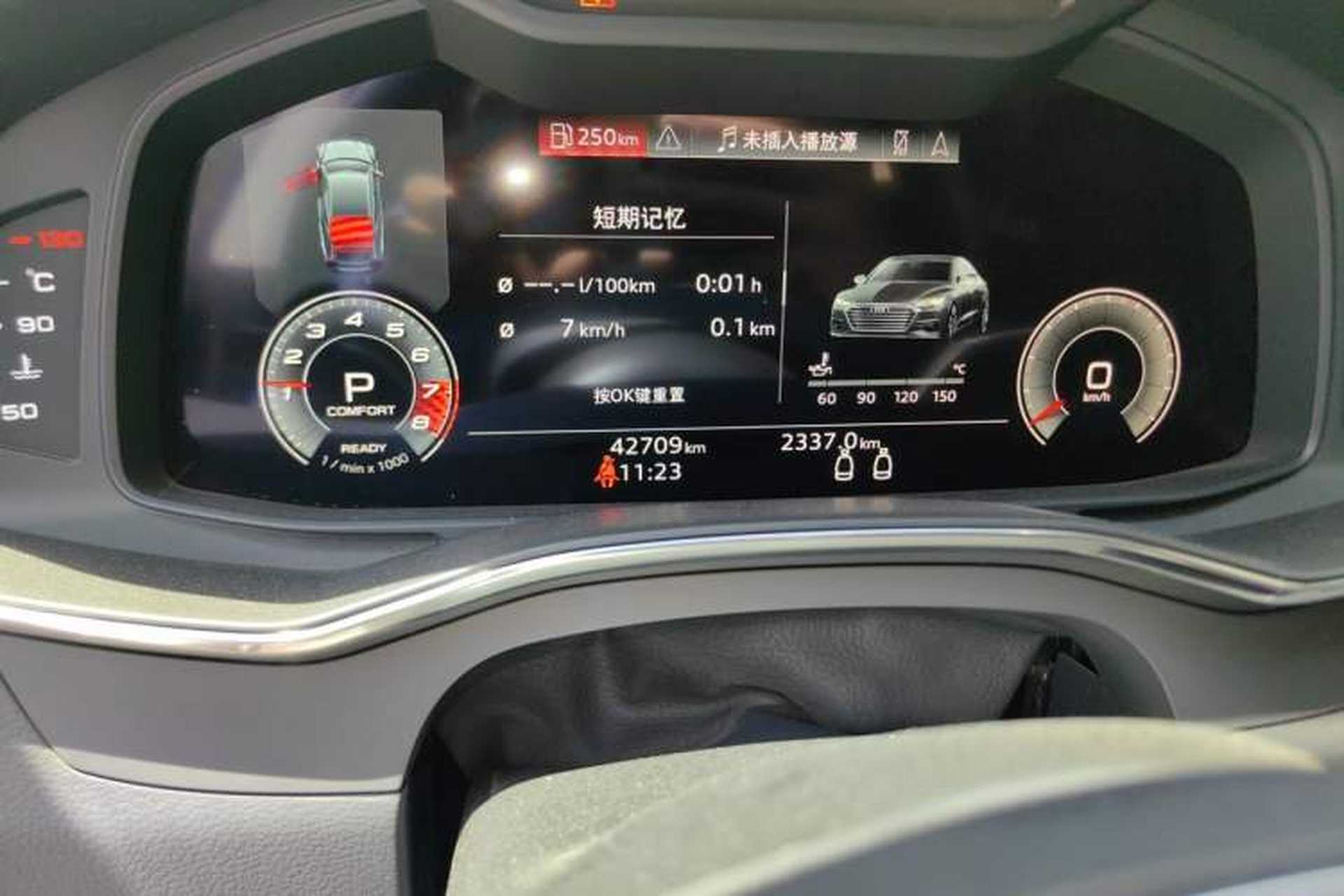 Used Audi A7 2021 45 TFSI Prestige Edition Odometer Close Up