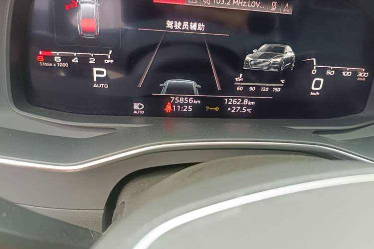 Used Audi A7 2021 45 TFSI Prestige Edition Odometer Close Up