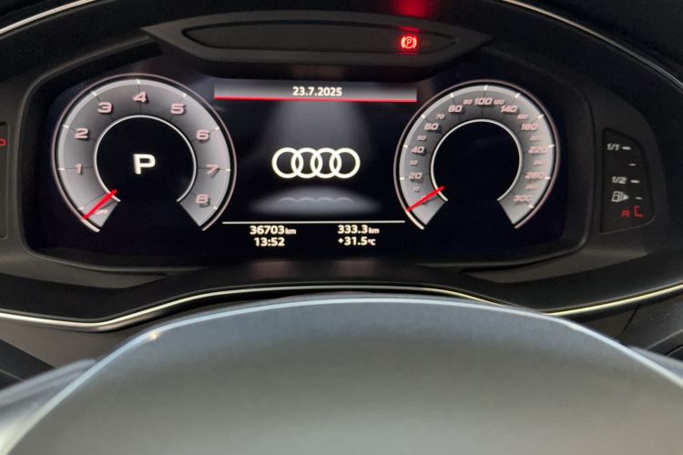 Used Audi A7 2021 45 TFSI Prestige Edition Odometer Close Up