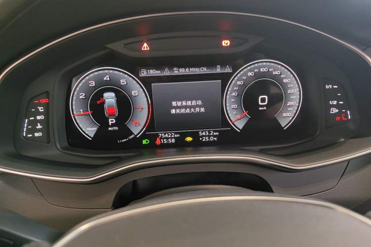 Used Audi A7 2021 45 TFSI Prestige Edition Odometer Close Up