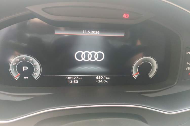 Used Audi A7 2021 45 TFSI Prestige Edition Odometer Close Up
