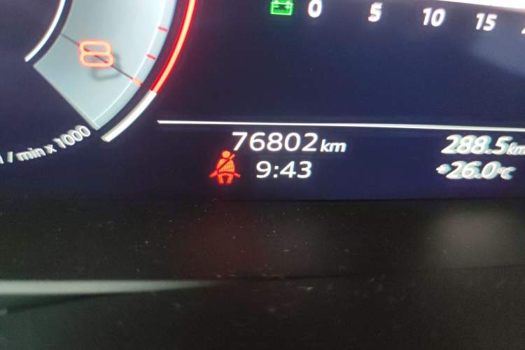 Used Audi A7 2021 45 TFSI Prestige Edition Odometer Close Up