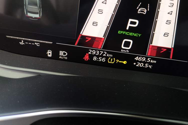 Used Audi A7 2021 45 TFSI Prestige Edition Odometer Close Up
