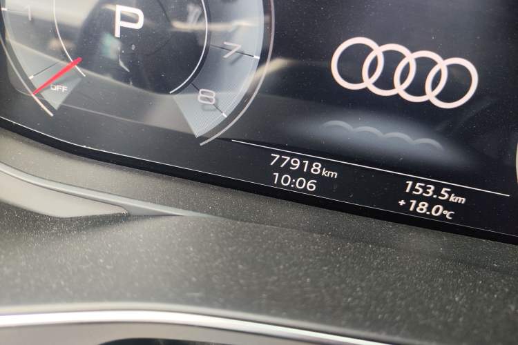 Used Audi A7 2021 45 TFSI Prestige Edition Odometer Close Up