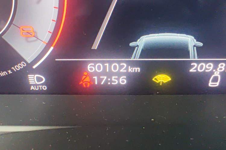 Used Audi A7 2021 45 TFSI Exclusive Edition Odometer Close Up