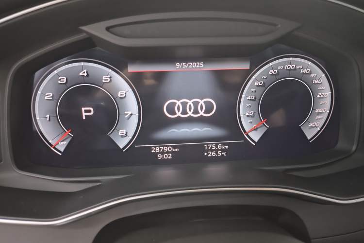 Used Audi A7 2021 40 TFSI Luxury Edition Odometer Close Up