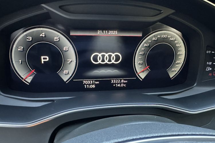 Used Audi A7 2021 45 TFSI Prestige Edition Odometer Close Up