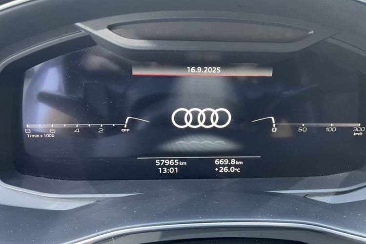 Used Audi A7 2021 45 TFSI Prestige Edition Odometer Close Up