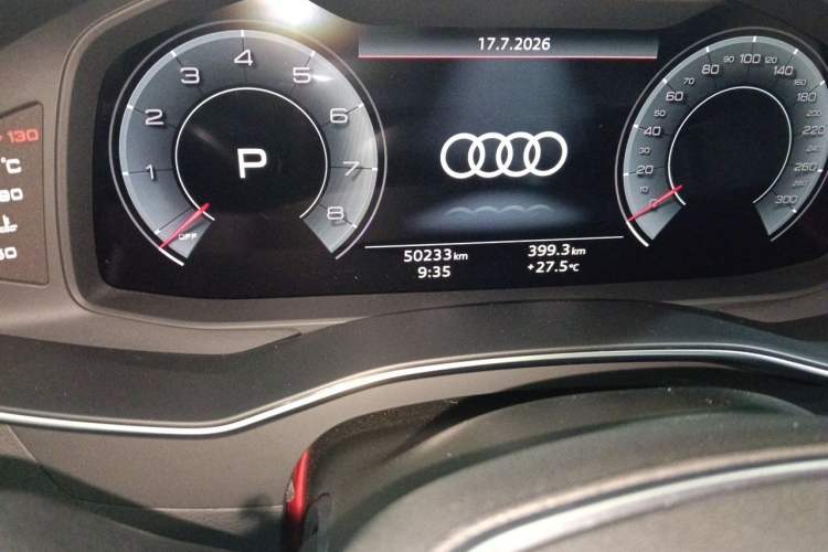 Used Audi A7 2021 45 TFSI Prestige Edition Odometer Close Up