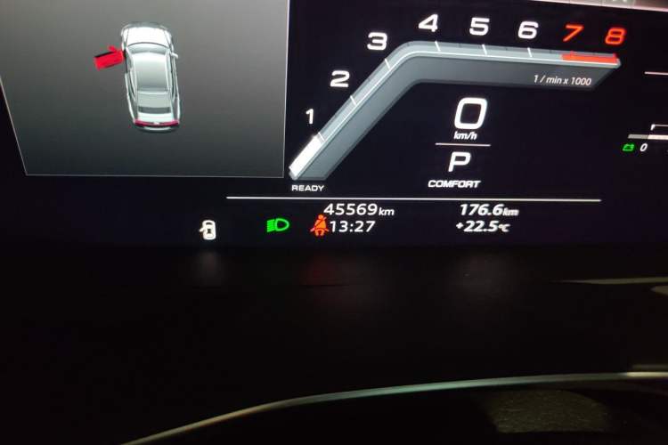 Used Audi A7 2022 45 TFSI Prestige Edition Odometer Close Up