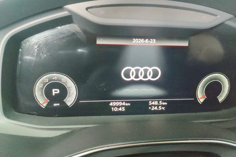 Used Audi A7 2022 45 TFSI Prestige Edition Odometer Close Up