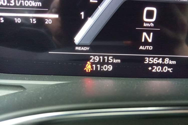 Used Audi A7 2022 45 TFSI Prestige Edition Odometer Close Up