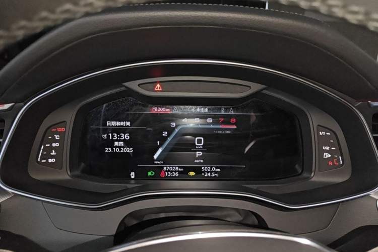 Used Audi A7 2022 45 TFSI Prestige Edition Odometer Close Up