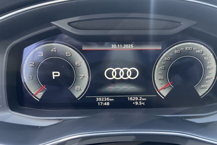 Used Audi A7 2022 45 TFSI Prestige Edition Odometer Close Up