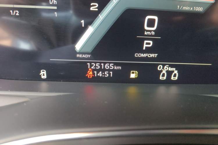 Used Audi A7 2022 45 TFSI Prestige Edition Odometer Close Up