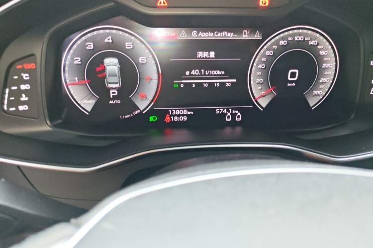 Used Audi A7 2022 45 TFSI Prestige Edition Odometer Close Up