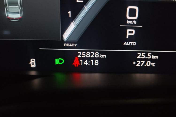 Used Audi A7 2023 45 TFSI Prestige Edition Odometer Close Up
