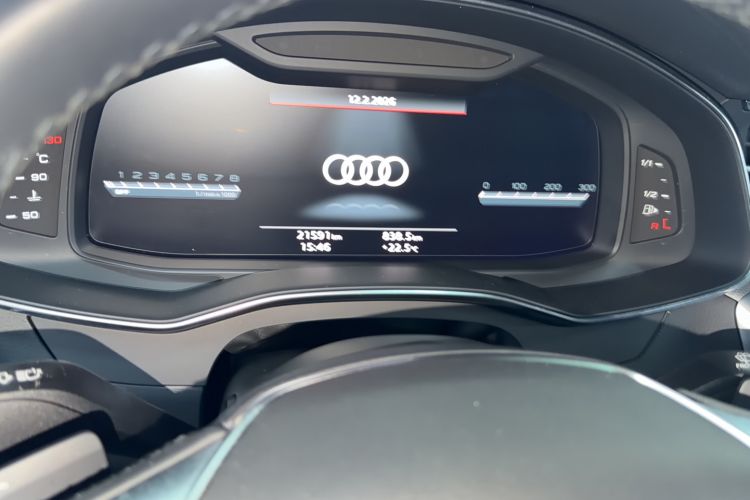 Used Audi A7 2023 45 TFSI Prestige Edition Odometer Close Up