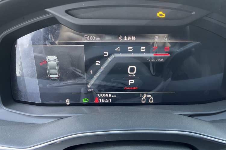 Used Audi A7 2023 45 TFSI Prestige Edition Odometer Close Up