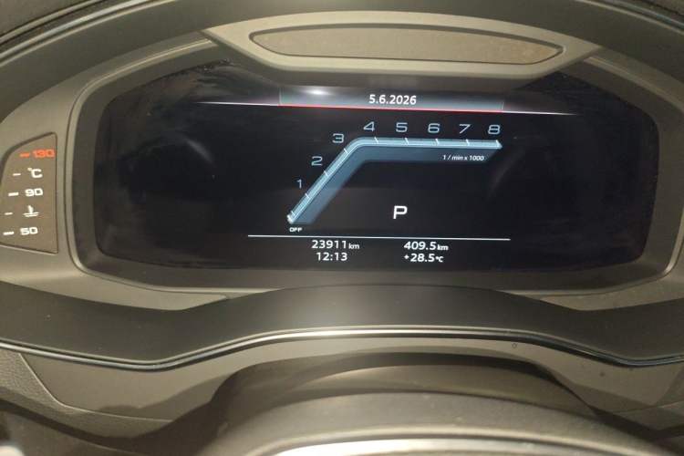 Used Audi A7 2023 45 TFSI Prestige Edition Odometer Close Up