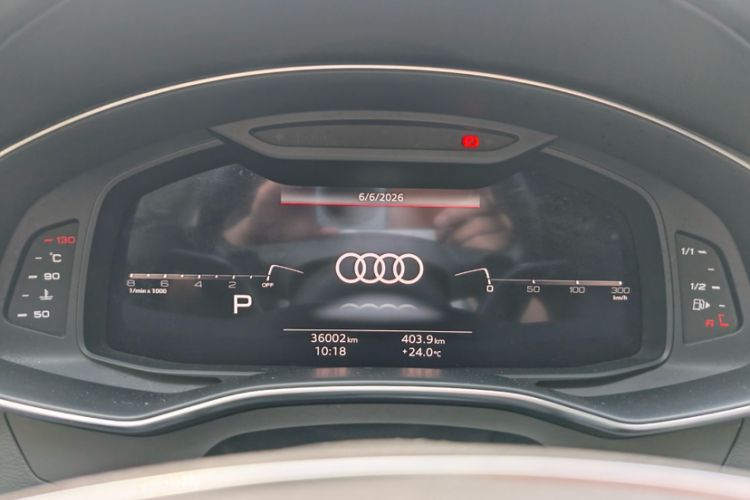 Used Audi A7 2023 45 TFSI Prestige Edition Odometer Close Up
